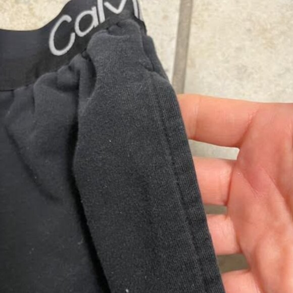 Calvin Klein Loungewear Crop Bra Top and Sweatpants Joggers S M Black - Picture 6 of 8